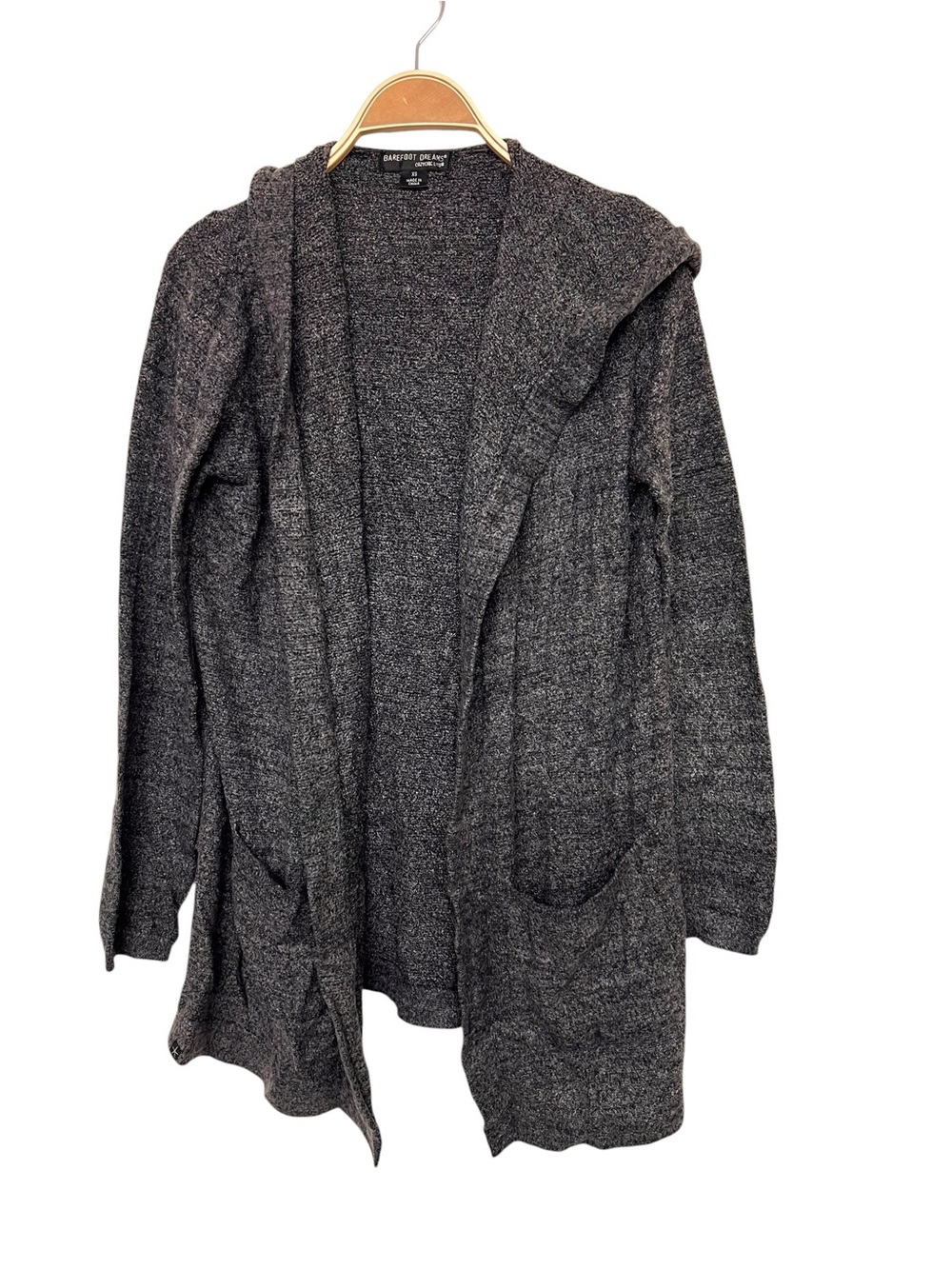Barefoot Dreams CozyChic Lite Heather Charcoal Sweater‎ - XS